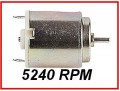 Micro High Torque Motor, 5240 rpm, 1,5 - 4,5v