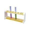 6 Hole Test Tube Rack - Hardwood
